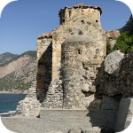 Agios-Pavlos-Kirche am Strand von Selouda