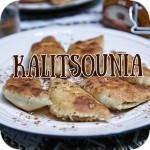Kalitsounia with cheese and honey
