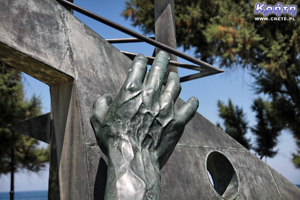 Hand Monument - the disaster of the SS Heraklion ferry