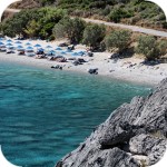 Beach in Souda in the south of Crete