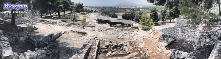 Panorama wykopalisk Agia Triada