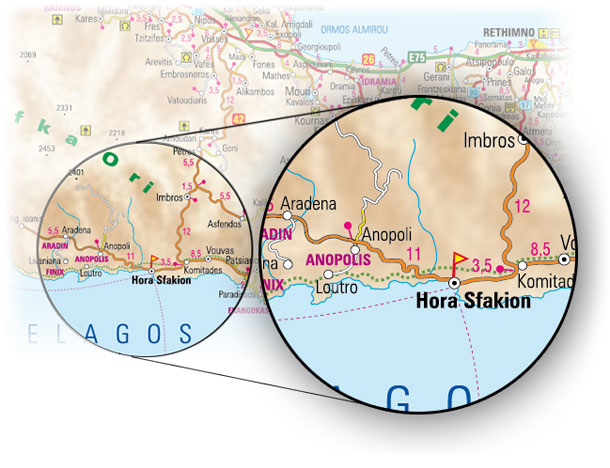 Mapa dojazdu do Aradeny