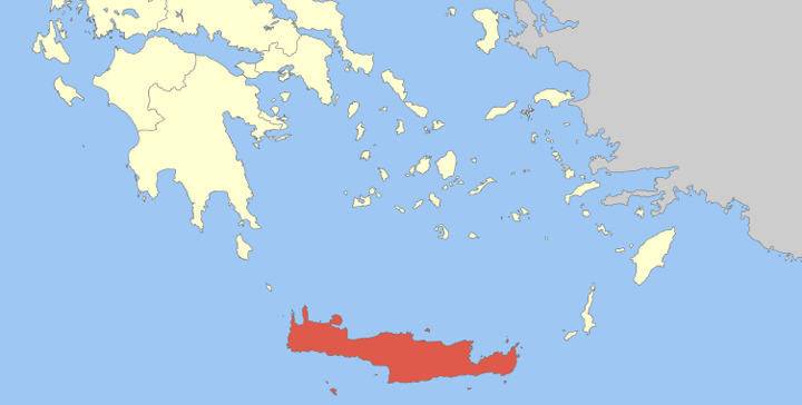 Kreta mapa