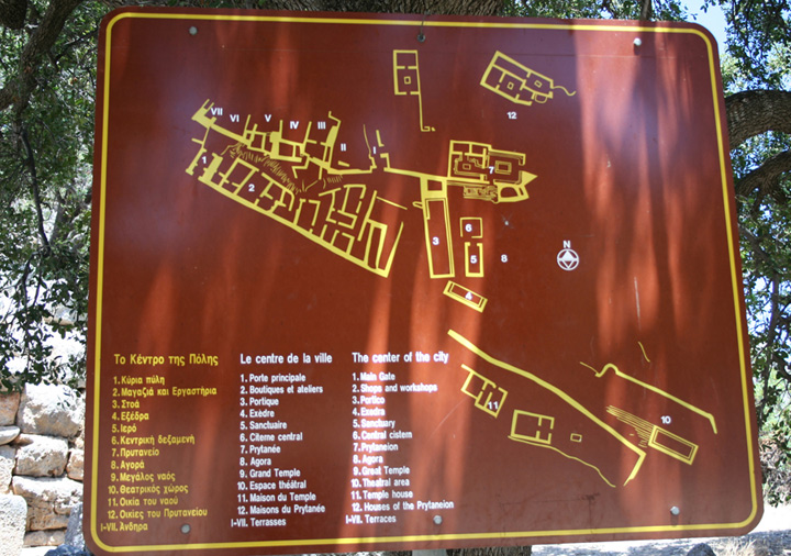 Plan starożytnego miasta Lato