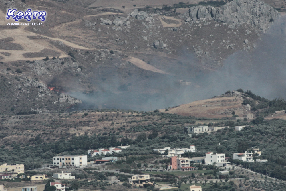 A fire in Crete