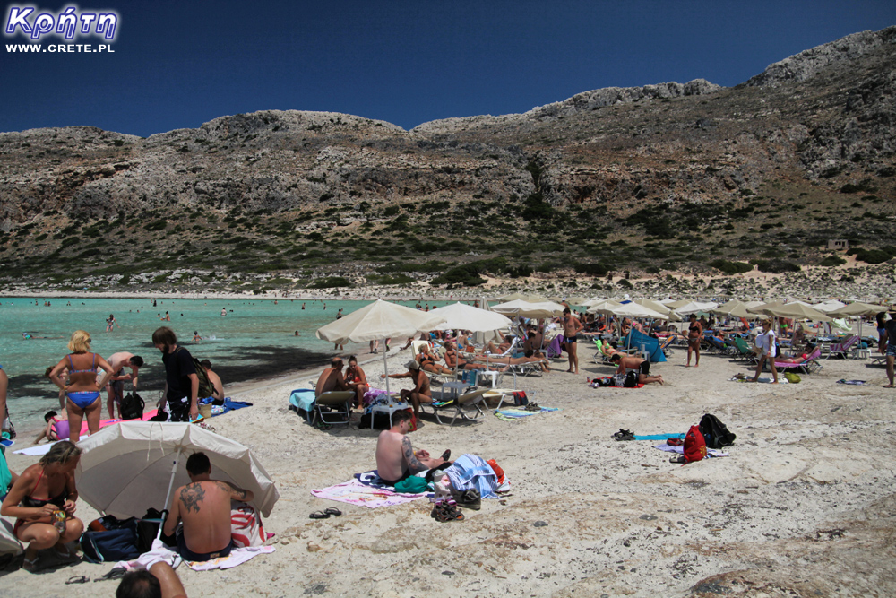 Tourists on Balos