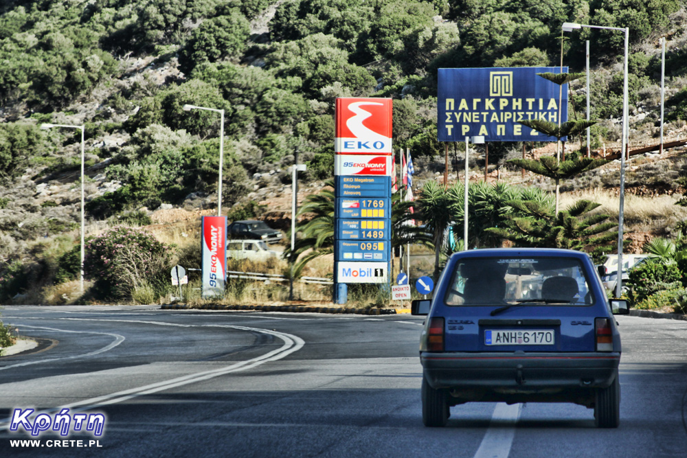 Wysoka cena benzyny w Grecji i na Krecie