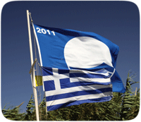 Flaga grecka i kościelna
