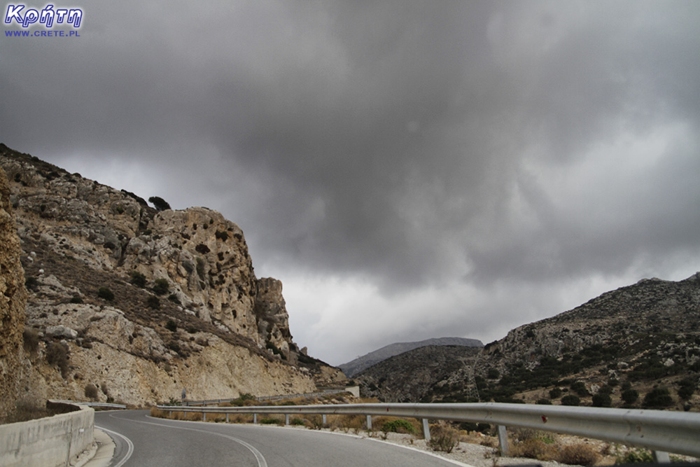 Rainy clouds in Crete