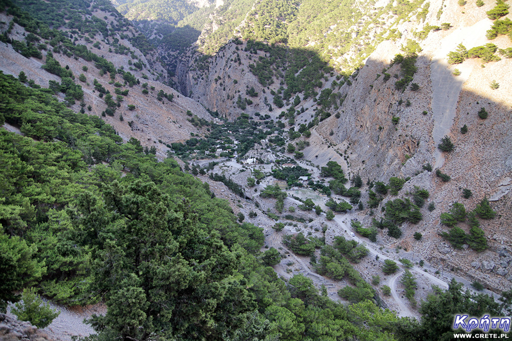 Die Mündung der Samaria-Schlucht