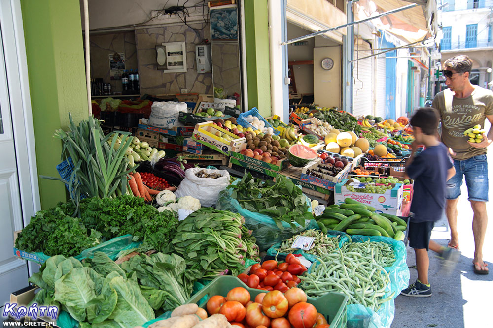 A typical Cretan greengrocer