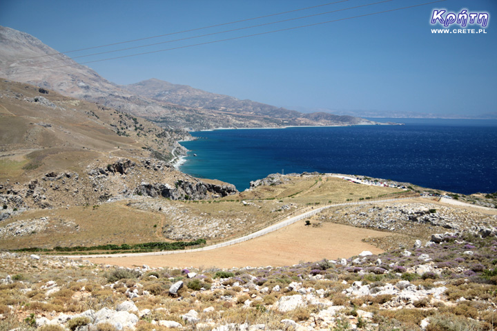 Preveli beach view from above