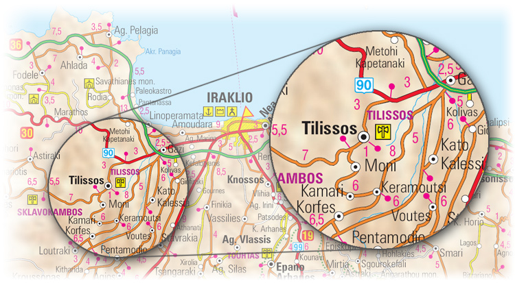 Anfahrtsplan nach Tylissos