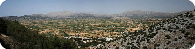 A view of the Lasithi Plateau