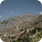 Górska droga w pobliżu Asfendos || Mountain road nearby Asfendos