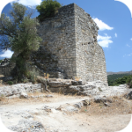 Eleftherna - ruiny wieży