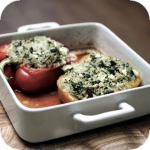 Stuffed peppers and tomatoes
