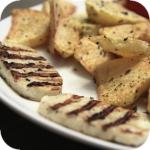 Gegrillter Halloumi-Käse (Χαλούμι)