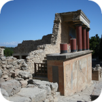 Knossos - betonowe wykopaliska