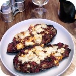 Eggplant with feta cheese