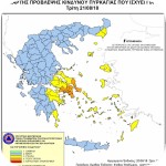 Kreta - eine Karte der Feuergefahren