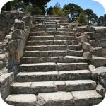 Agia Triada - schody przy Agorze