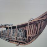 Przekrój modelu statku minojskiego