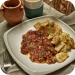 Baked fish from the island of Spetse