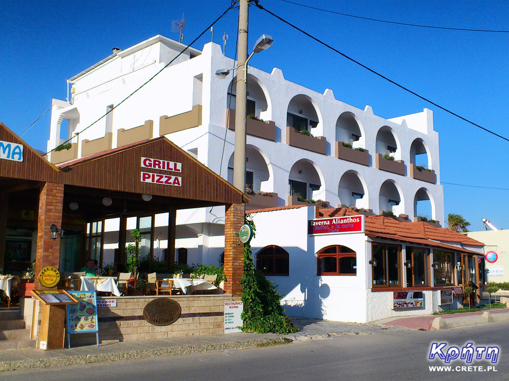 Alianthos Beach - jeden z hoteli znajdujących się na południu Krety