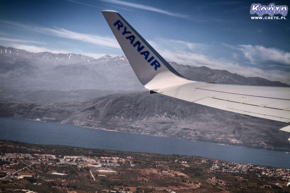 Ryanair - samolot nad Kretą