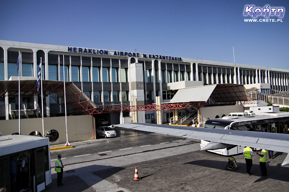 Photo of the Heraklion airport building