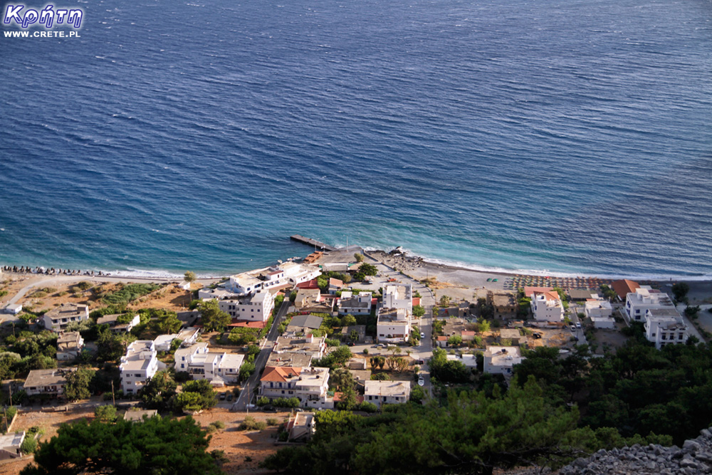 Agia Roumeli - widok spod fortecy