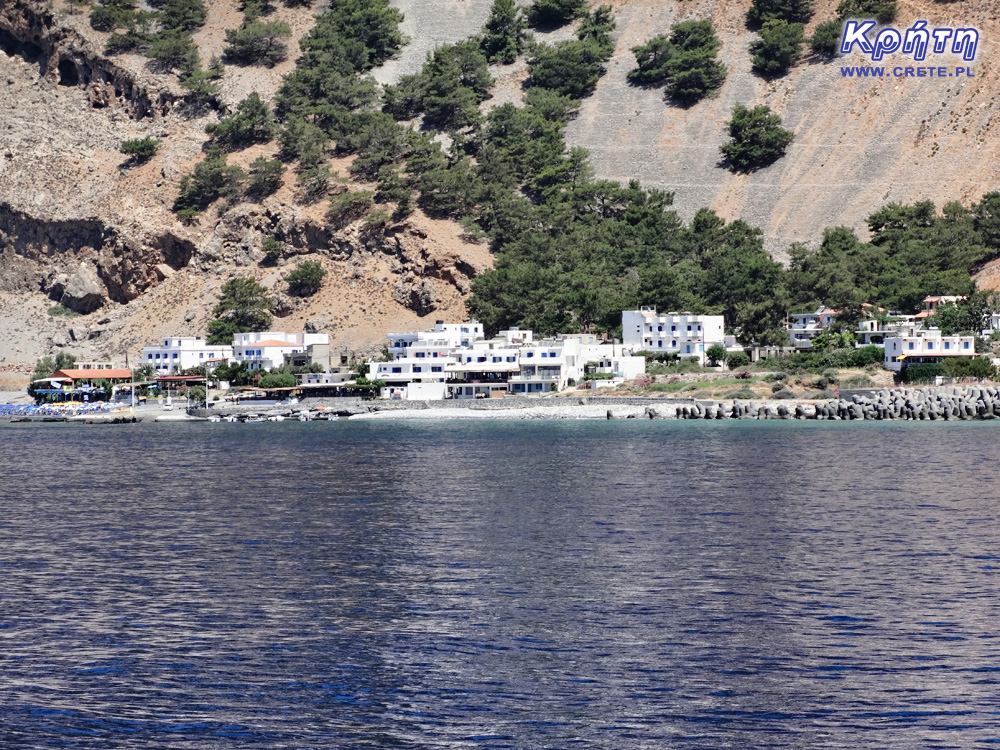 Agia Roumeli - widok z morza