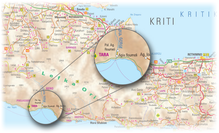 Map - Agia Roumeli