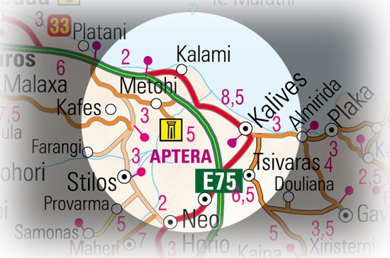 Mapa dojazdu do aptery