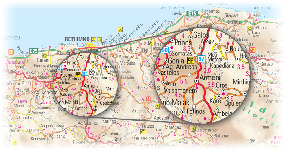 Mapa dojazdu do Armeni