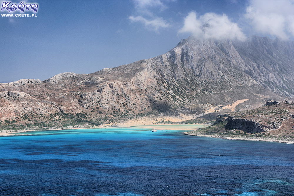 Laguna Balos widziana z Gramvousa