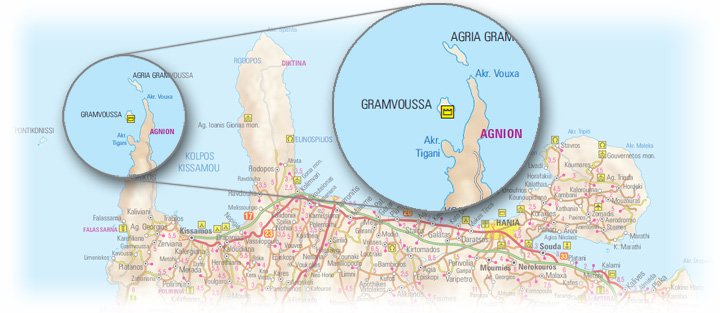 Balos - mapa