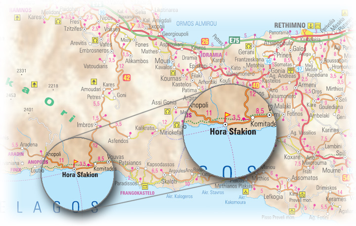 Chora Sfakion - mapa położenia i dojazdu