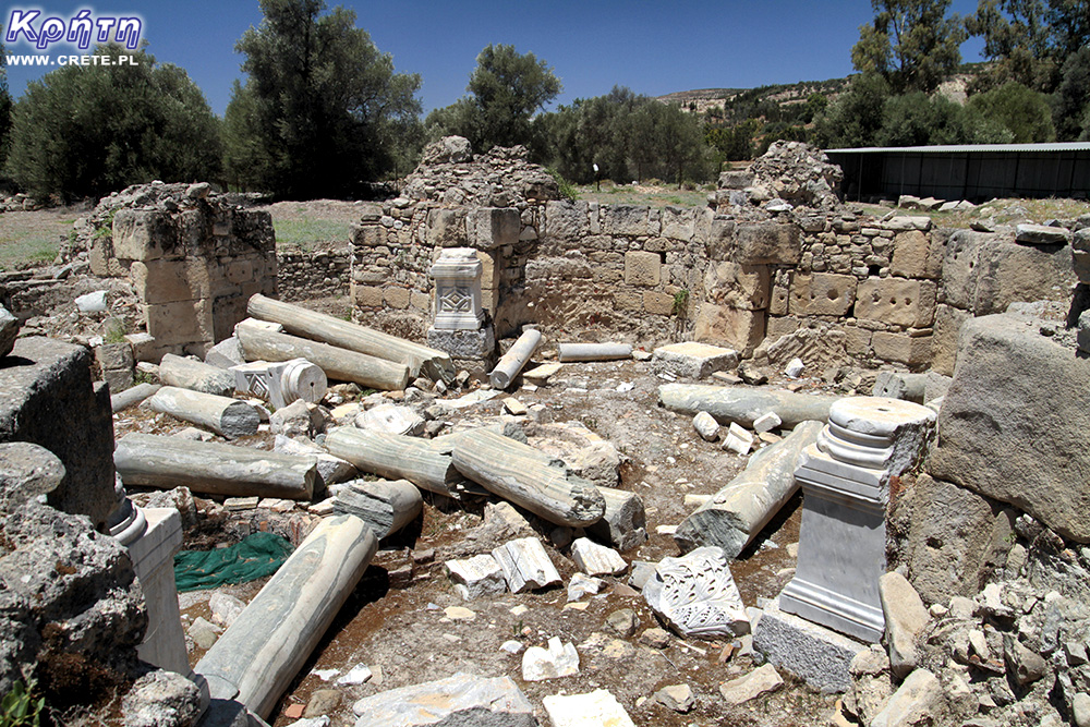 Gortyna - pozostałości bazyliki św. Tytusa