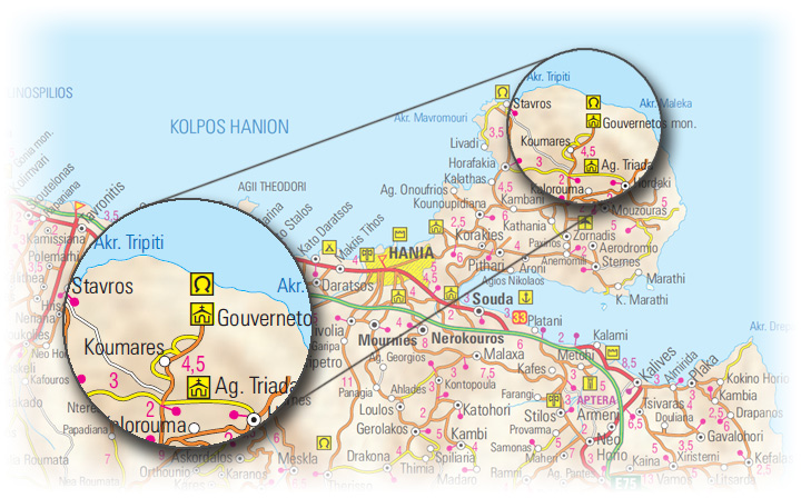 Gouverneto - access map