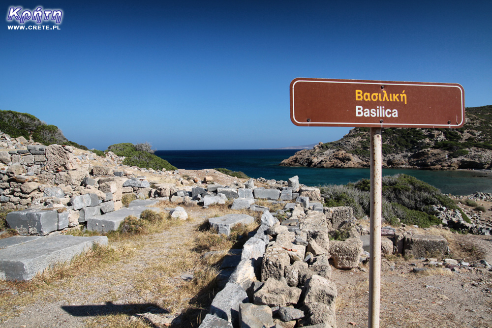 Ruinen der Basilika in Itanos