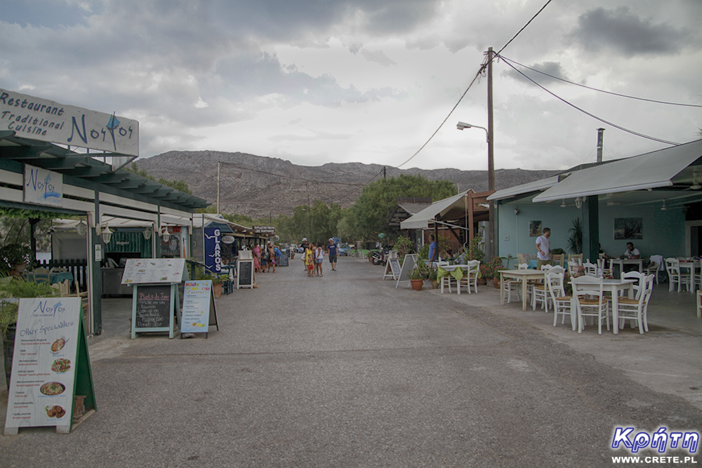 Die Hauptstraße in Kato Zakros