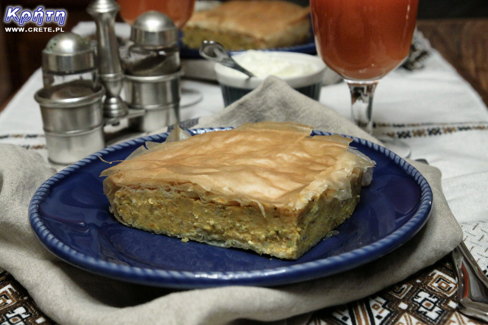 Pumpkin baked in filo pastry