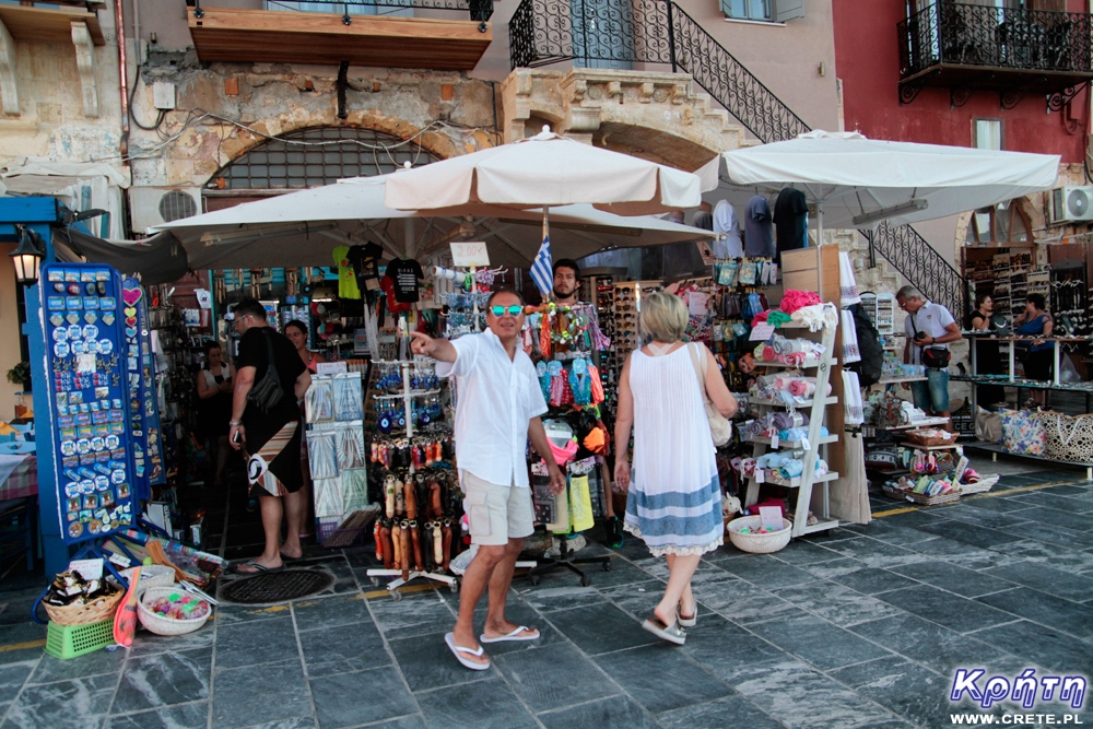 Touristen in Rethymno