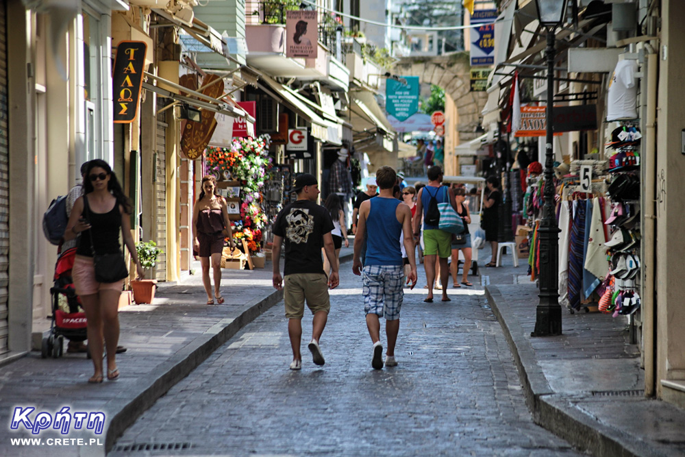 turyści w Rethymno