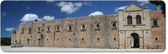 Moni arkadiou - panorama of the monastery