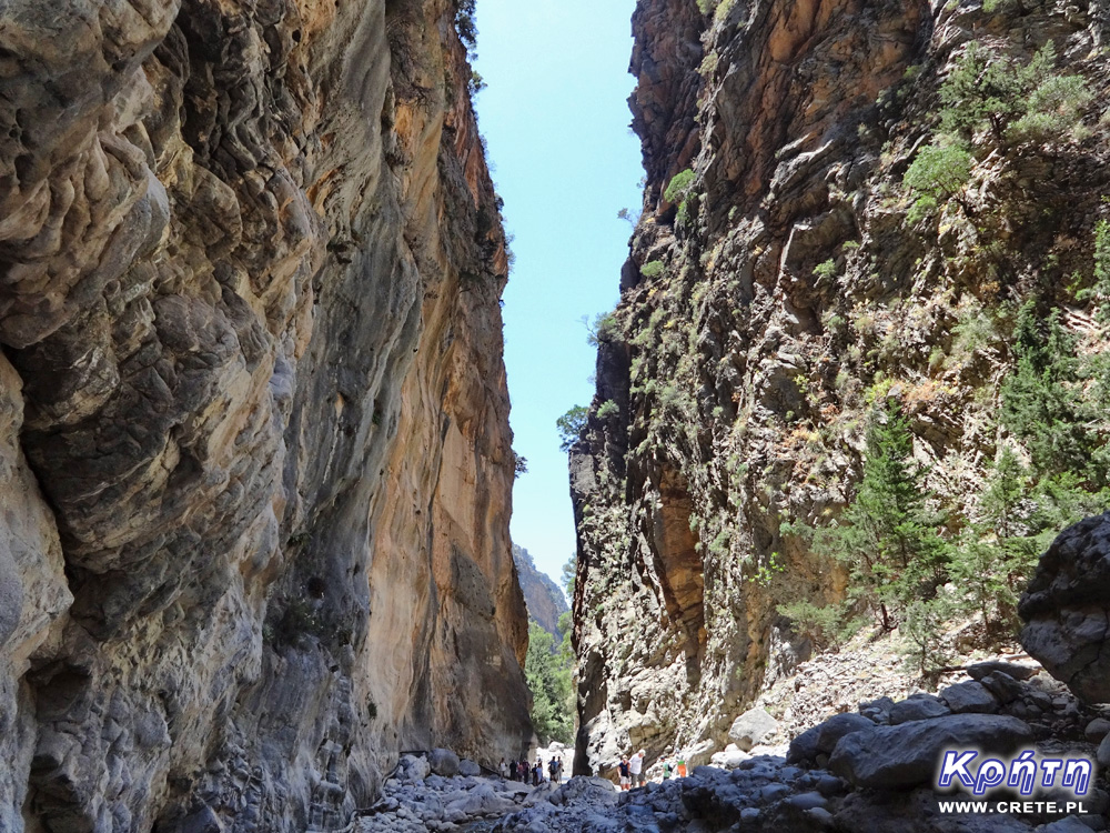 Iron gates in the Samaria Gorge