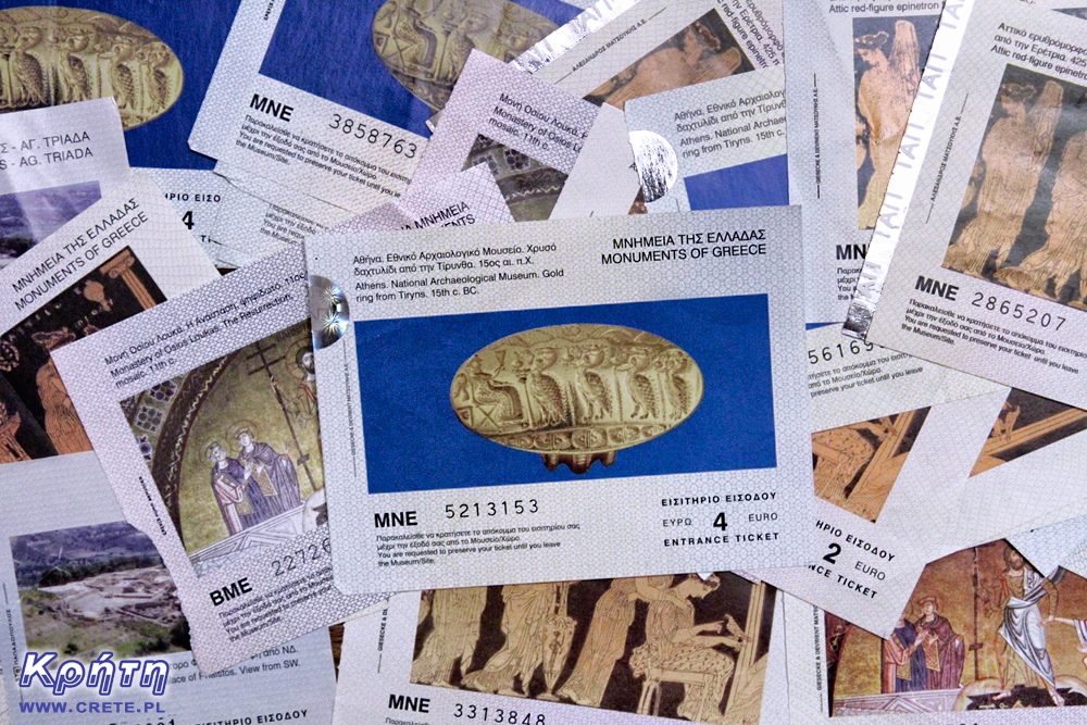 Traditional tickets to museums and excavations