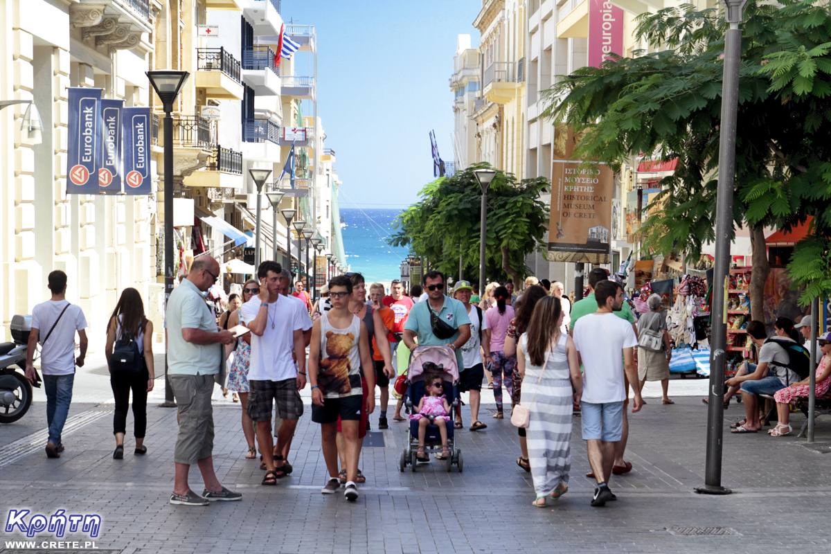 Tourists in Heraklion